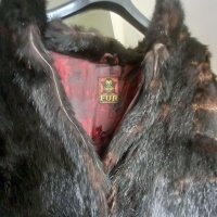 Кожено палто естествен косъм, снимка 2 - Палта, манта - 39301243