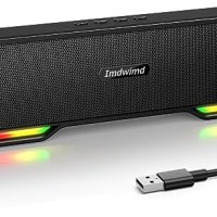 Нов Bluetooth високоговорител геймърски RGB USB връзка Колонка лаптоп компютър, снимка 1 - Други - 42247295