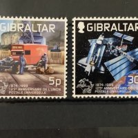 763. Гибралтар 1999 = “ Пощи и съобщения. 125 години Световен Пощенски Съюз/ UPU/“ , **, MNH , снимка 1 - Филателия - 34539860