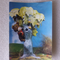 Редки картички Мечо Пух от 1986г, снимка 4 - Колекции - 36185995