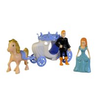 4128 Детски замък с каляска принц и принцеса, снимка 6 - Музикални играчки - 42467269