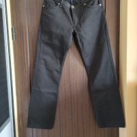 Промазан черен мъжки панталон, снимка 1 - Панталони - 39895708
