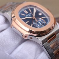 Мъжки часовник Patek Philippe Nautilus 5980 с автоматичен швейцарски механизъм, снимка 4 - Луксозни - 44384598