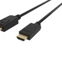 Кабел DP - HDMI 1.8м ver: 4K 60Hz Черен VCom SS001189 Cable DP M - HDMI M, снимка 3 - Кабели и адаптери - 33988132