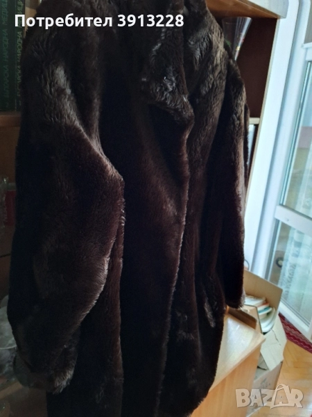 Дамско палто, еко кожа, р-р М,цена 50 лв, снимка 1