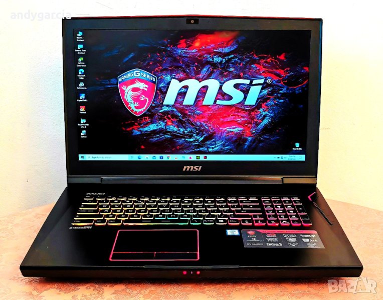 GTX 1080 8GB 210W/17.3 FullHD IPS/32GB RAM/256GB SSD NVMe + 1TB HDD/MSI GT73 Titan , снимка 1