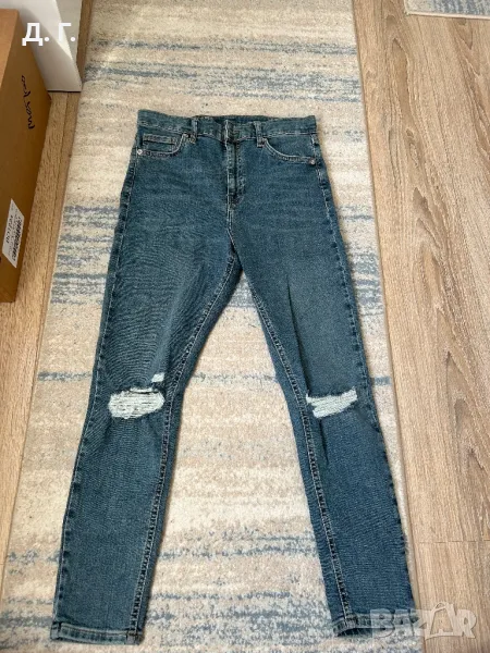 Сини дънки накъсани, снимка 1