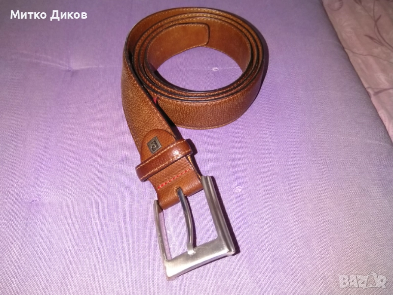 Pierre Cardin Belt колан естествена кожа 125см на 33мм нов, снимка 1