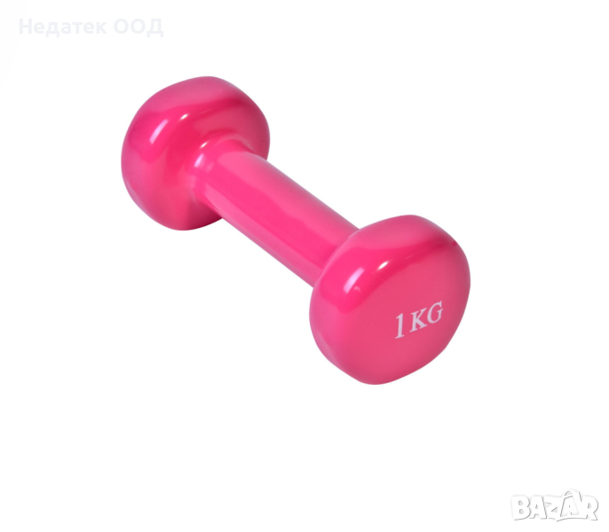  Гирички, тежести за ръце, розови, 1кг, снимка 1
