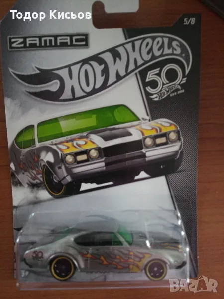 Нов! 1:64 OLDS 442 Hot Wheels 50th Anniversary Zamac, снимка 1