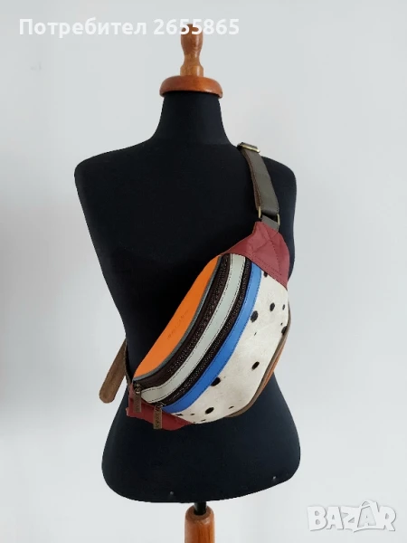 Suruka кожена чанта за кръста, снимка 1