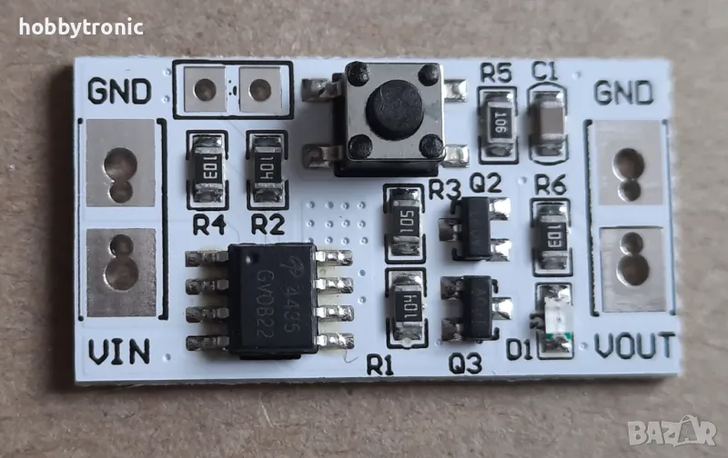 3-20V bistable switch,  превключвател с бутонно управление , снимка 1