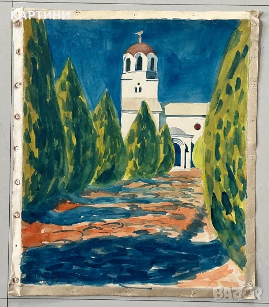 Димитър Балтев майсторака картина - Църква 1969 г., снимка 1