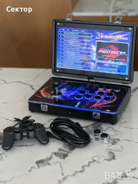 ЧИСТО НОВИ! Преносима Аркадна Ретро Конзола Pandora - 14 инча екран 28000 игри Nintendo Playstation, снимка 1