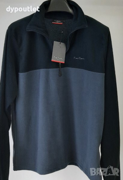 Pierre Cardin - Мъжко поларено горнище с цип Zip Fleece, размер - L ., снимка 1