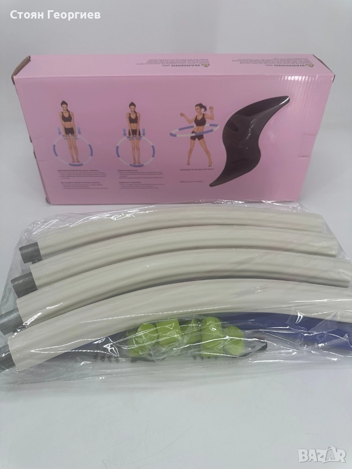 Фитнес обръч Hula Hoop TvvaaFog, Mасажен, Антицелулитен, 86 см , снимка 1