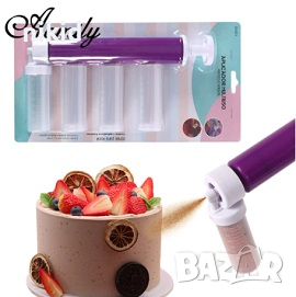 Въздушна четка Апликатор AirBrush Аерограф за декорация с боя торти торта сладки фондан сладкарски , снимка 1