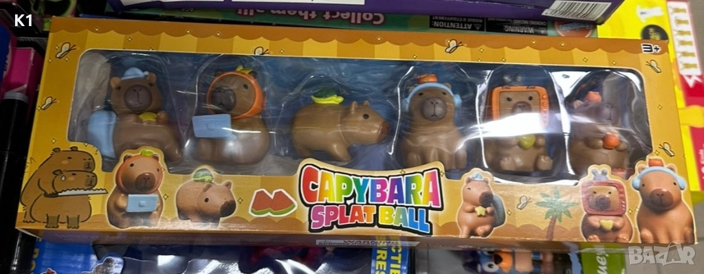 Голям комплект 6 фигурки за игра Капибара , снимка 1