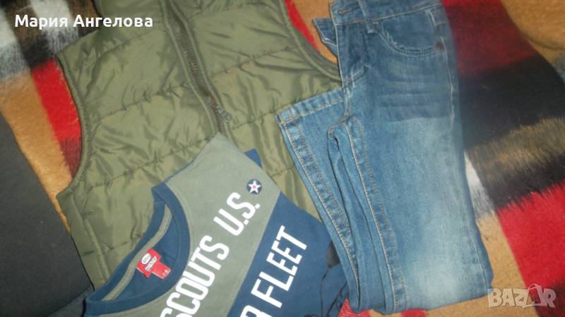 грейка"Бенетон",блузка и дънки, снимка 1