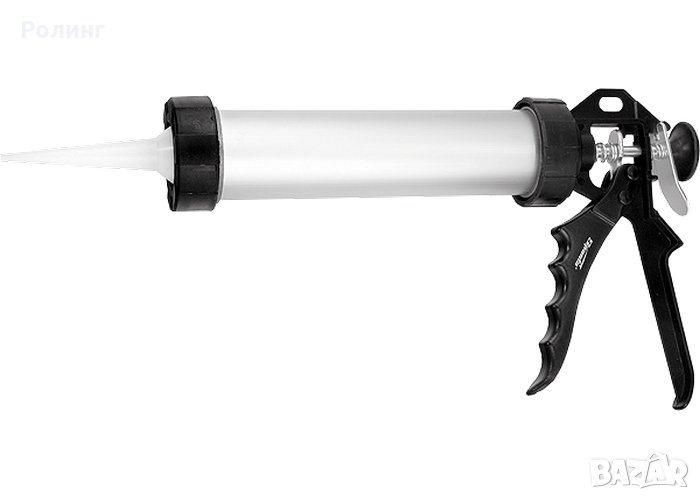 Пистолет за силикон, 400 ml, "затворен" тип, алуминиев корпус, кръгъл бутален прът 8 mm SPARTA 88647, снимка 1
