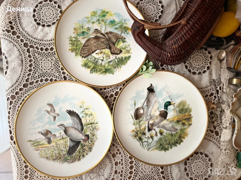 Английски чинии от серията”Птици на провинцията“, снимка 1