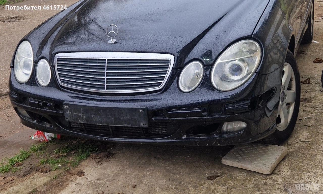 Предна Броня Mercedes w211 оригинална черна боя c197, снимка 1