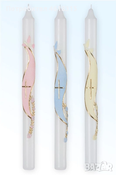 О'Candles Ритуална Бутикова Свещ За Кръщене, Сватба, Причастие, снимка 1