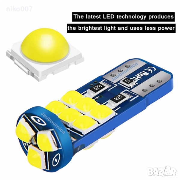 Супер силни T10 LED крушки Canbus без грешка-Дневни светлини , снимка 1