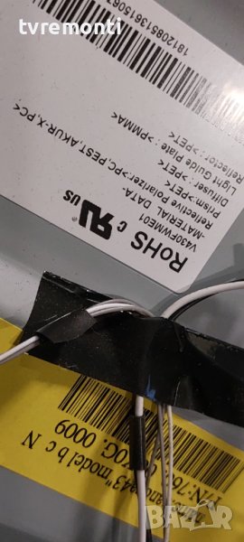 LED подсветка за дисплей V430FWME01 за телевизор SONY модел KDL-43W805C​, снимка 1