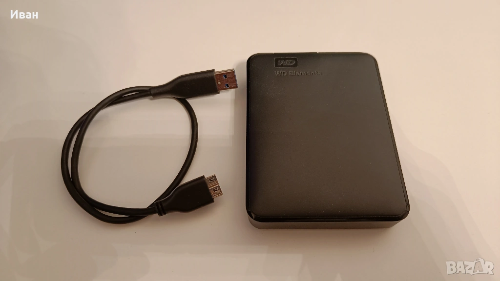Продавам външен хард диск Western Digital Elements 3TB Black, снимка 1