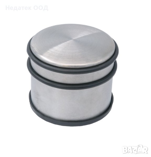  Стопер за врата, метален, сребрист, 9.5x7см, снимка 1