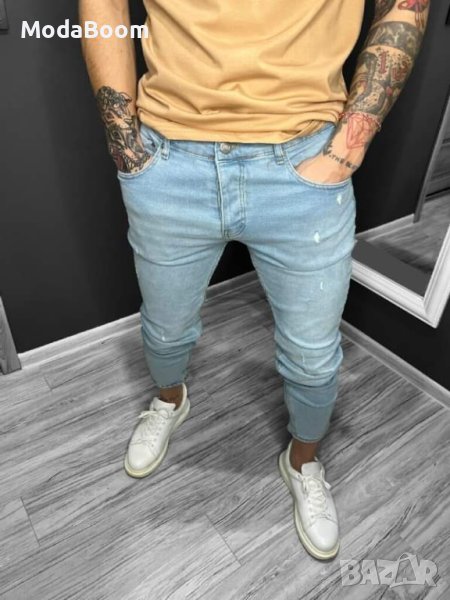Мъжки светли дънки , снимка 1