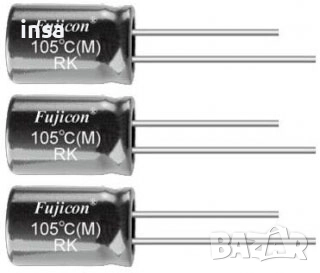 Fujicon 105C RK 1000uF 16V електролитни Кондензатори, снимка 1