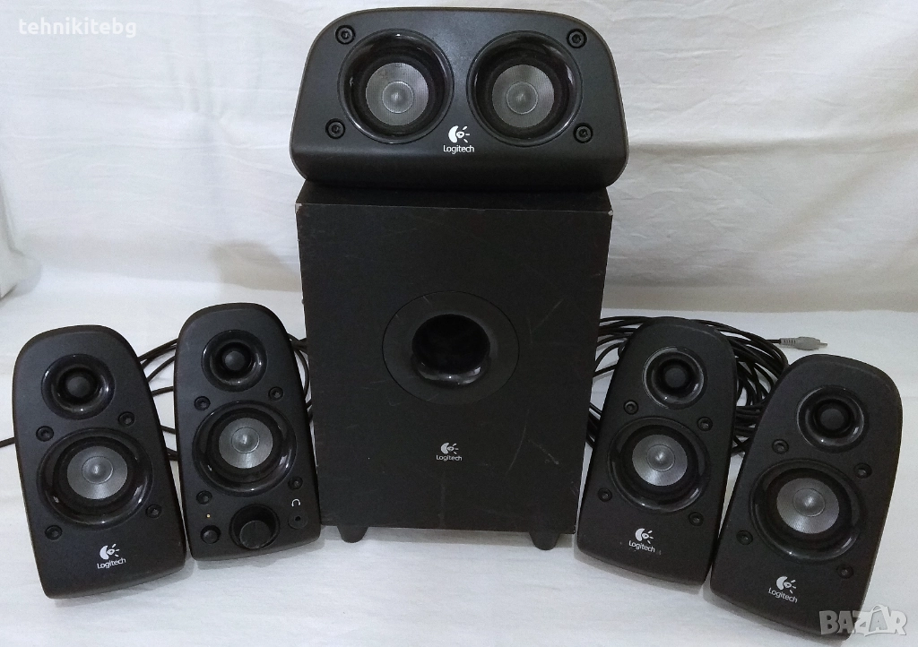 ⭐⭐⭐ Logitech Z506 ⭐⭐⭐ 5.1 съраунд тонколони с активен субуфер , 75W, снимка 1