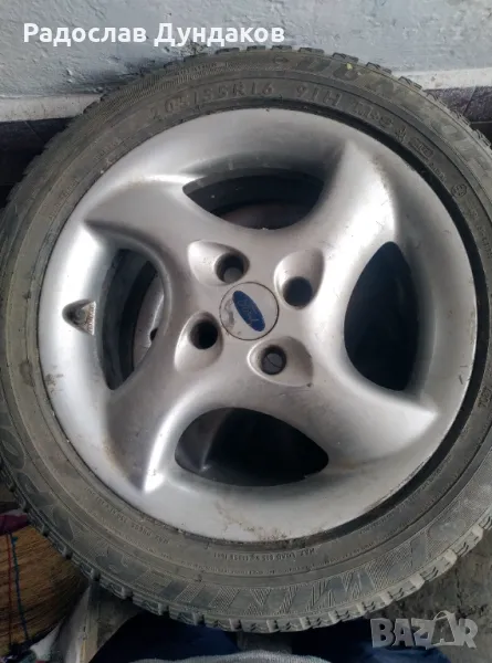 Оригинални алуминиеви джанти за Ford със зимни гуми 205/55R16, снимка 1