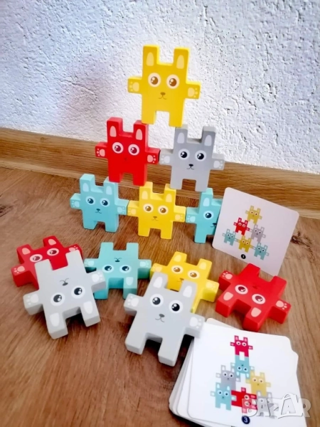 Дървена игра за баланс, снимка 1