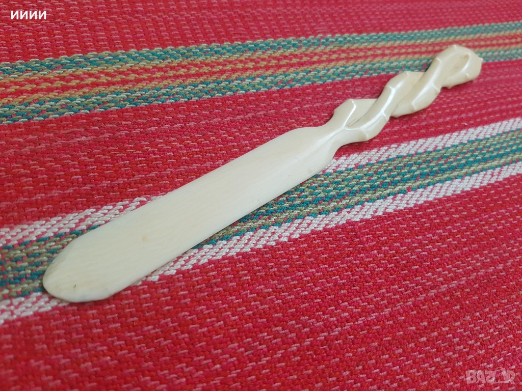 Нож кама слонова кост , снимка 1