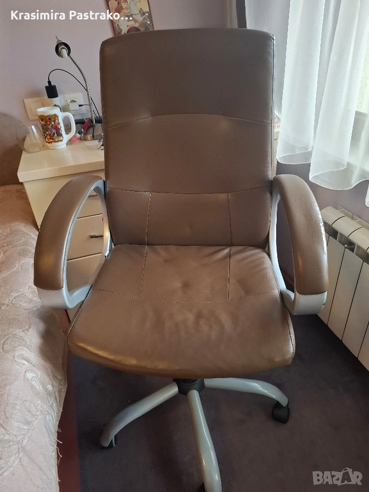 Кафяв офис стол, снимка 1