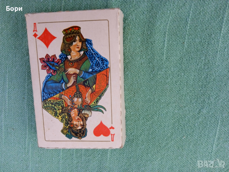 КАРТЫ ИГРАЛЬНЫЕ СУВЕНИРНЫЕ с лаковым покрытием А-I-54 1982 ЛЕНИНГРАД , снимка 1