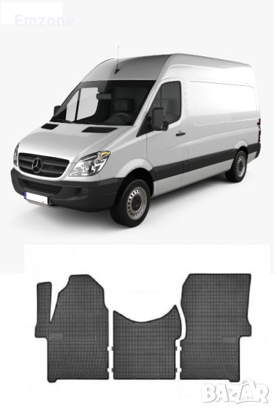 Комплект Гумени Стелки 3 части Frogum за Мерцедес Спринтер Mercedes Sprinter VW Crafter 2006+, снимка 1