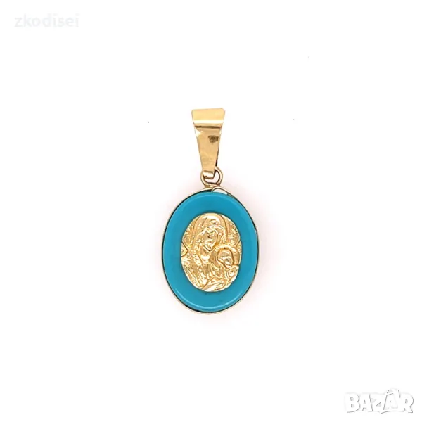 Златен медальон 1,07гр. 14кр. проба:585 модел:30012-3, снимка 1