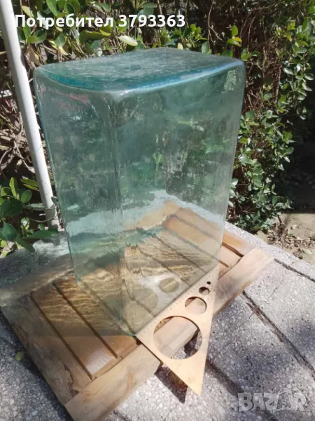 СТЪКЛЕНА ВАНА - АКВАРИУМ, снимка 1