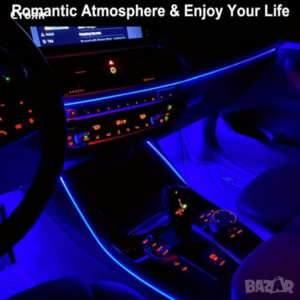 Интериорна лед лента за кола амбиентно осветление, снимка 1