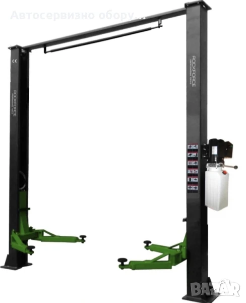 RockForceПрофесионален Двуколонен Подемник с горна синхронизация – 4 тона, снимка 1