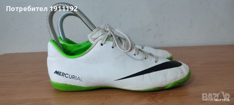 Nike Mercurial. Футболни обувки, стоножки. 33.5, снимка 1