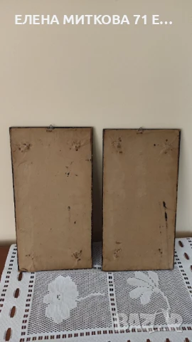 Гръцки цветни медни пластики върху дървена основа, снимка 9 - Антикварни и старинни предмети - 51159122