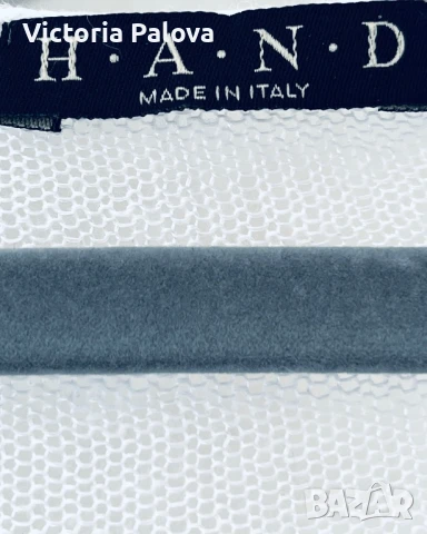 Луксозна бяла жилетка плетен лен  HAND Италия, снимка 3 - Жилетки - 50581412