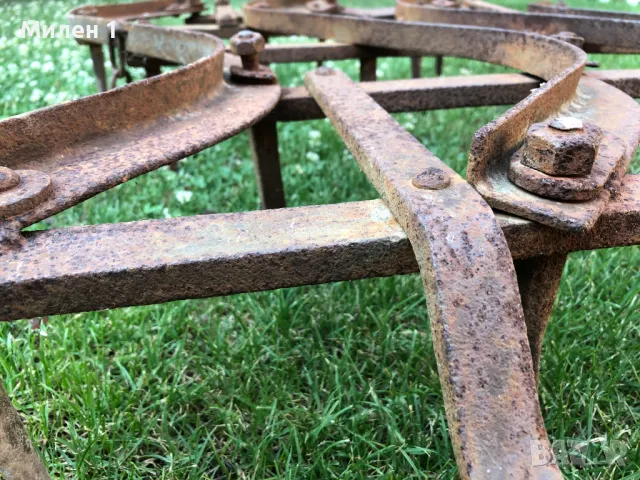 Стара зъбна брана/грапа, снимка 4 - Селскостопанска техника - 49896641