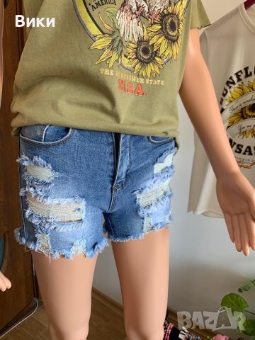 Къси дънки, снимка 5 - Дънки - 41224523