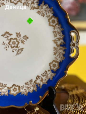 Елегантна порцеланова чиния Изисканост и класически стил с тази прекрасна порцеланова чиния. , снимка 6 - Чинии - 51764024